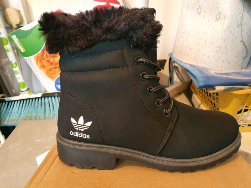 womens adidas boots with fur